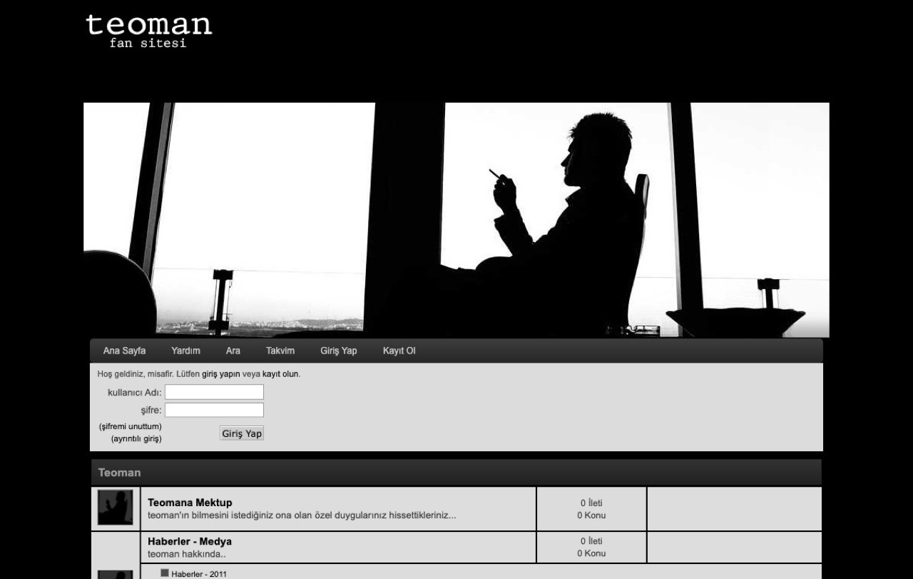 Teoman Pano web sitesi
